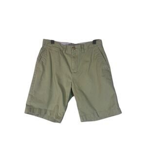 Tommy Hilfiger Olive Green Cotton Blend Chino Dressy Casual Shorts Men Sz 31W